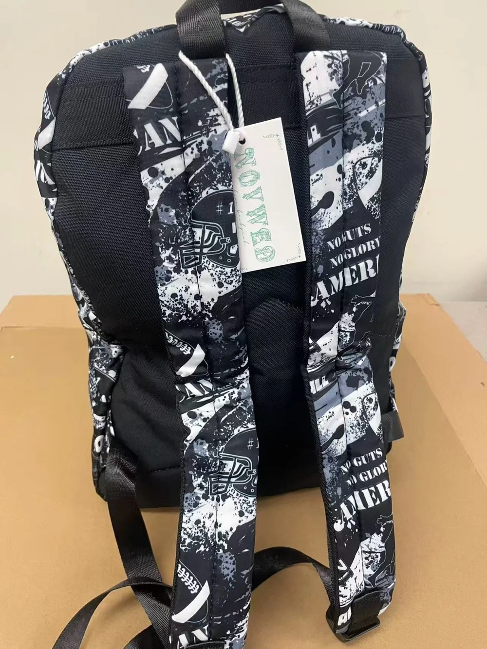 School Backpack - American Football No Guts No Glory Backpack for Kids